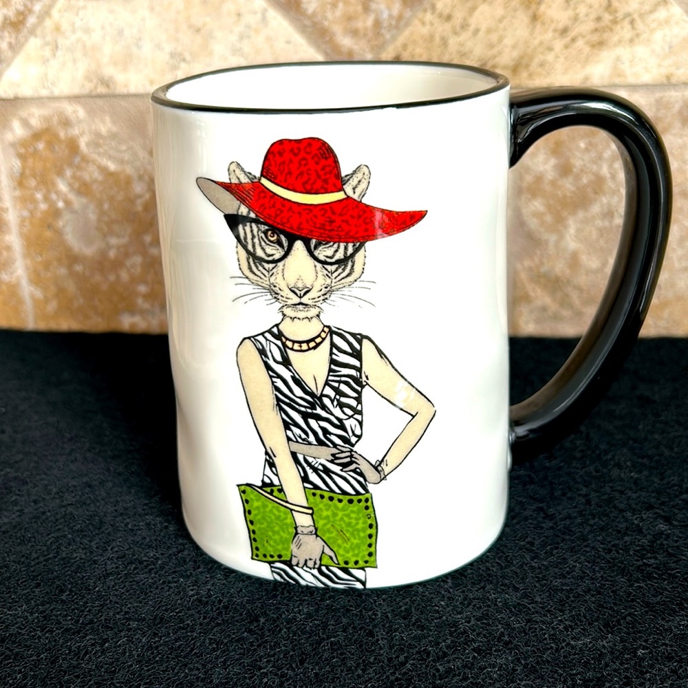 Signature Housewares Inc - Hipster Tiger Lady Mug